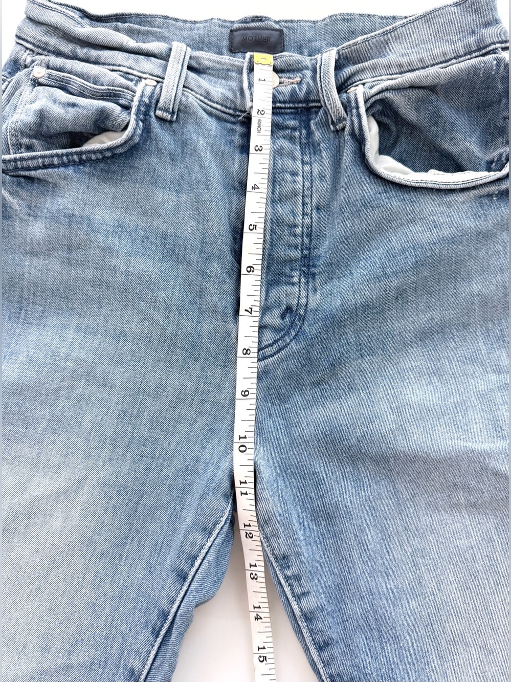 MOTHER The High Waisted Hiker Hover Jeans Herbal Remedy Sz 26 - Picture 9 of 10